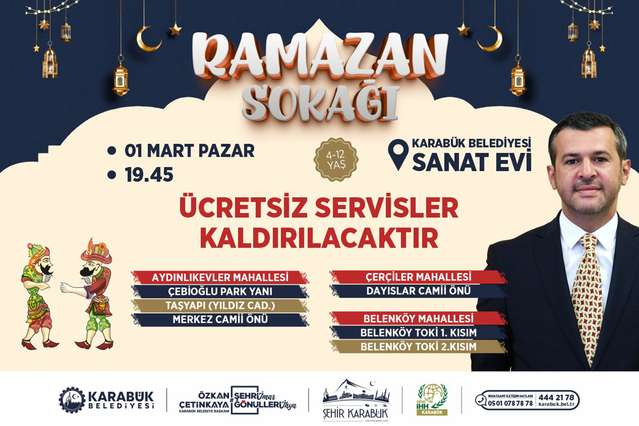 Karabük’te Ramazan Sokağı Coşkusu Sürüyor