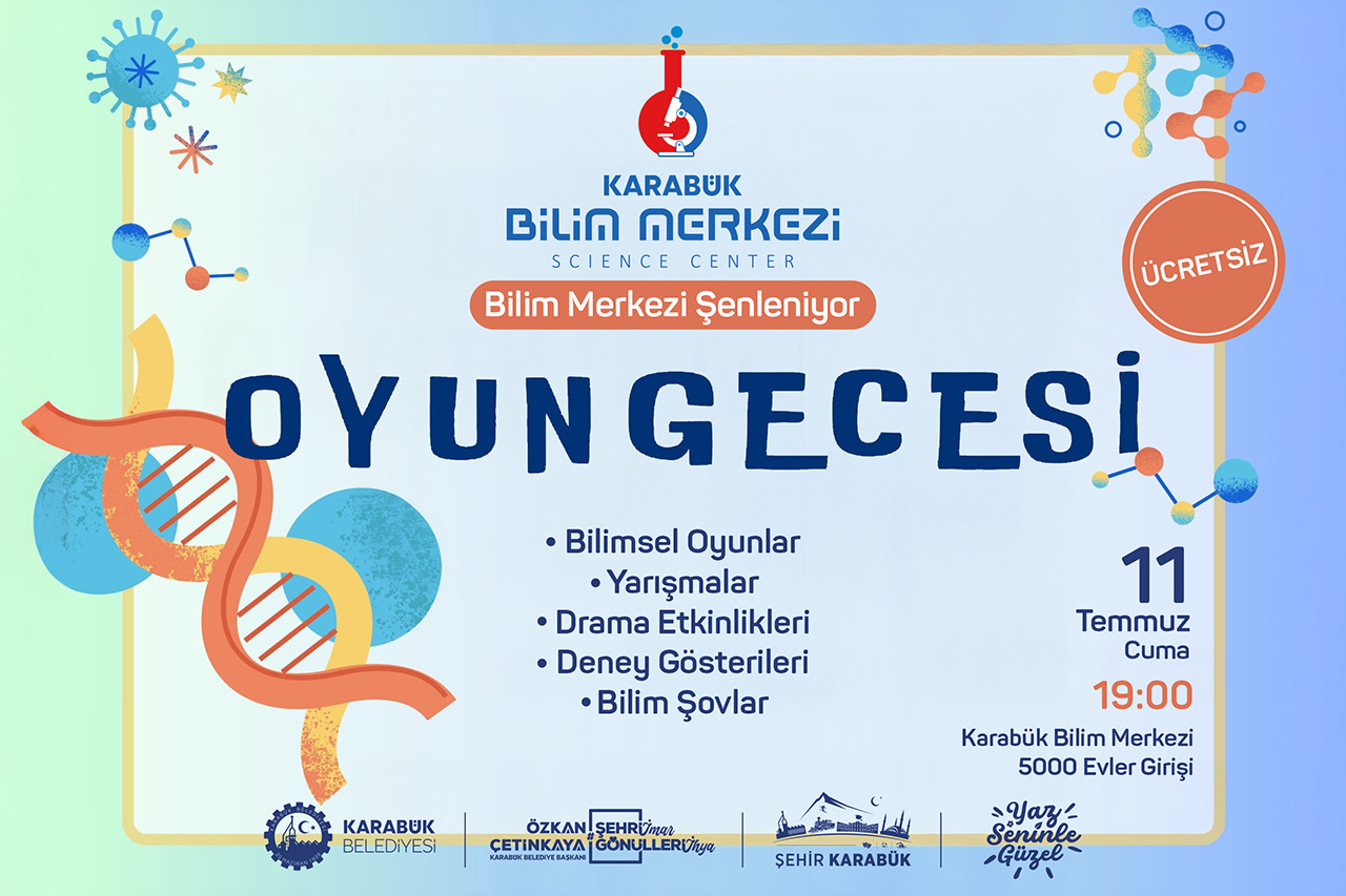 Karabük Belediyesi’nden Çocuklara Bilim Dolu Yaz Akşamı