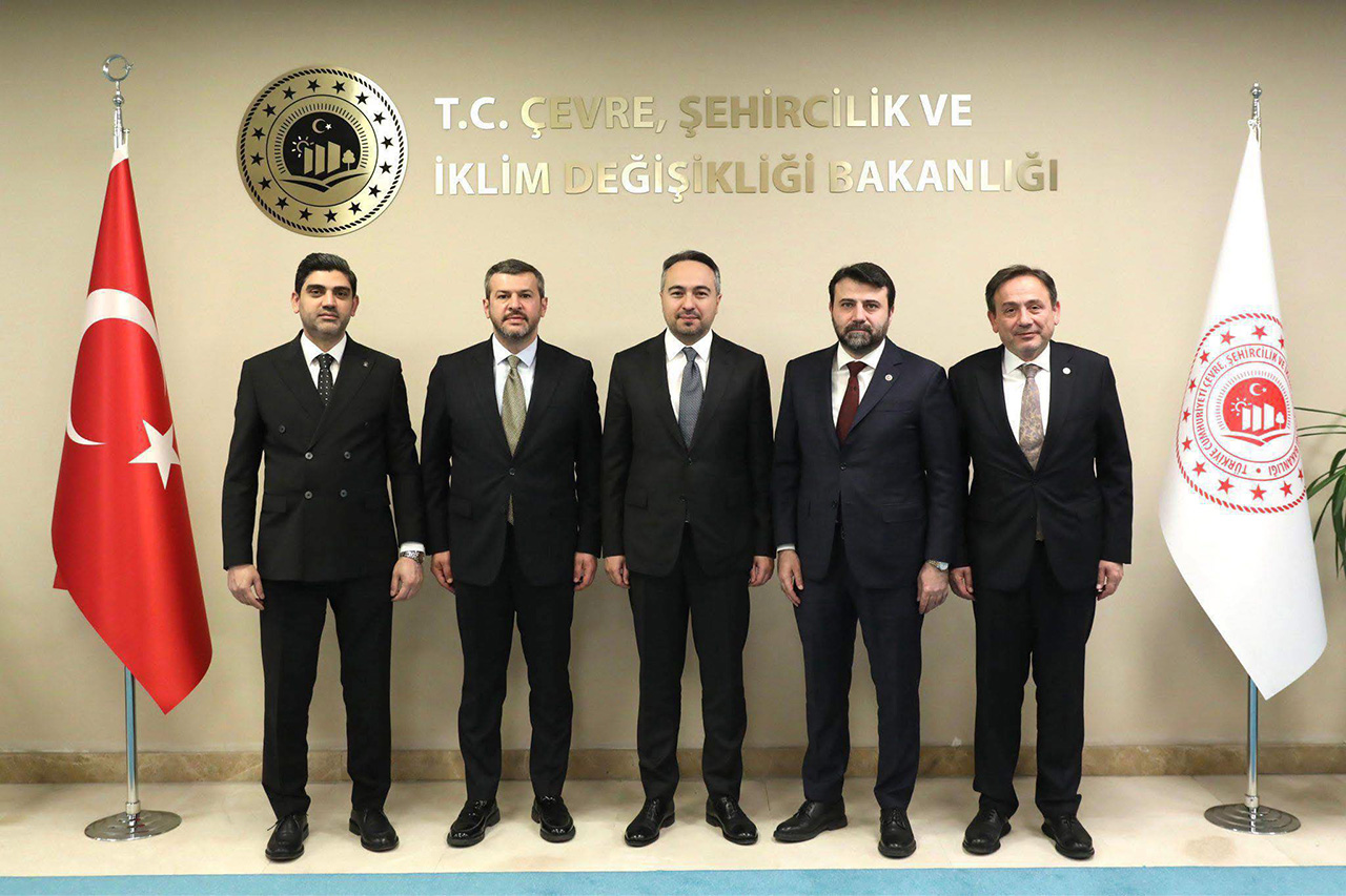 Başkan Çetinkaya’dan, Çevre, Şehircilik ve İklim Değişikliği Bakan Yardımcımız Sayın Burak Demiralp’e Ziyaret
