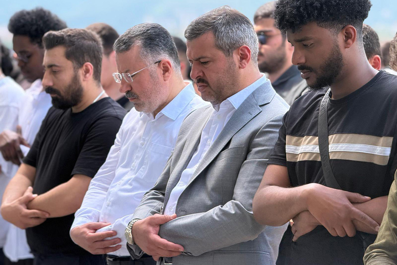 Başkan Çetinkaya, Mohammed Ömer Abdelaziz Salman ve Zahid Ali Abdallah Almadi İçin Kılınan Gıyabi Cenaze Namazına Katıldı