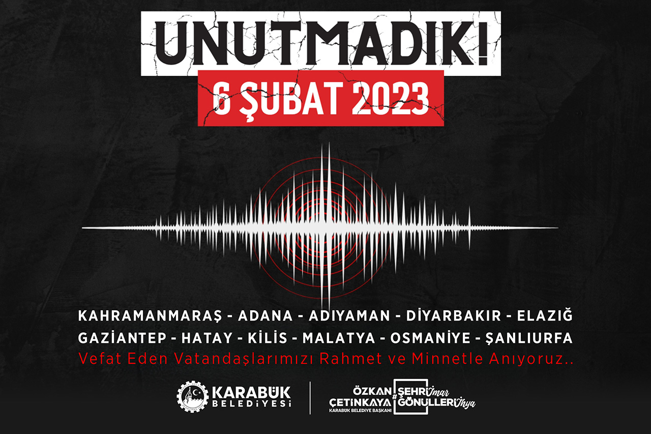 Başkan Çetinkaya’dan 6 Şubat Depremlerinin Yıl Dönümünde Anma Mesajı