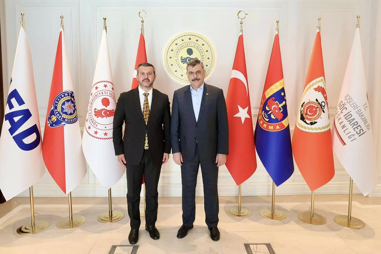 Başkan Çetinkaya’dan İçişleri Bakanımız Sayın Mustafa Çiftçi’ye Ziyaret