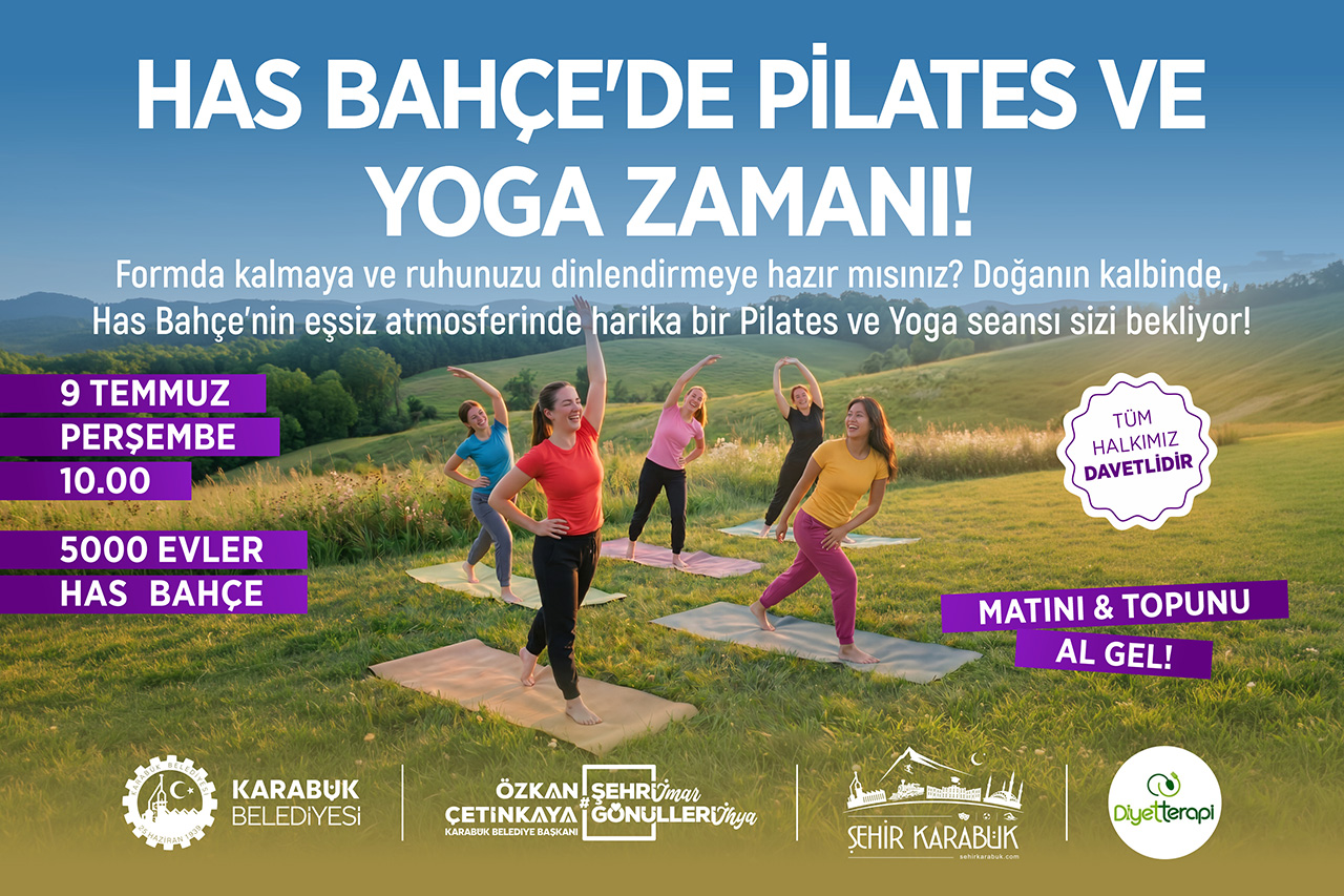 Has Bahçe’de Pilates ve Yoga Zamanı