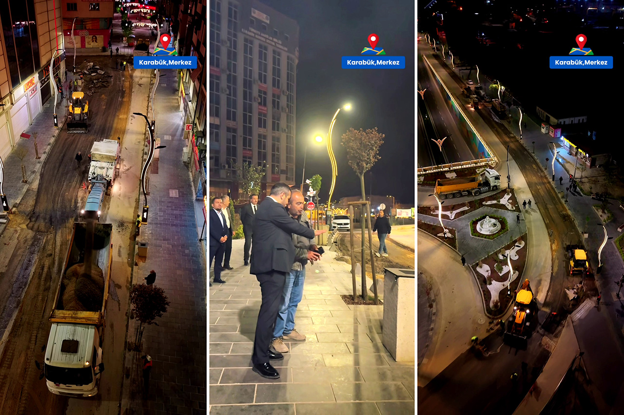 Asfalt Sezonunu Çarşı Merkezde Açtık