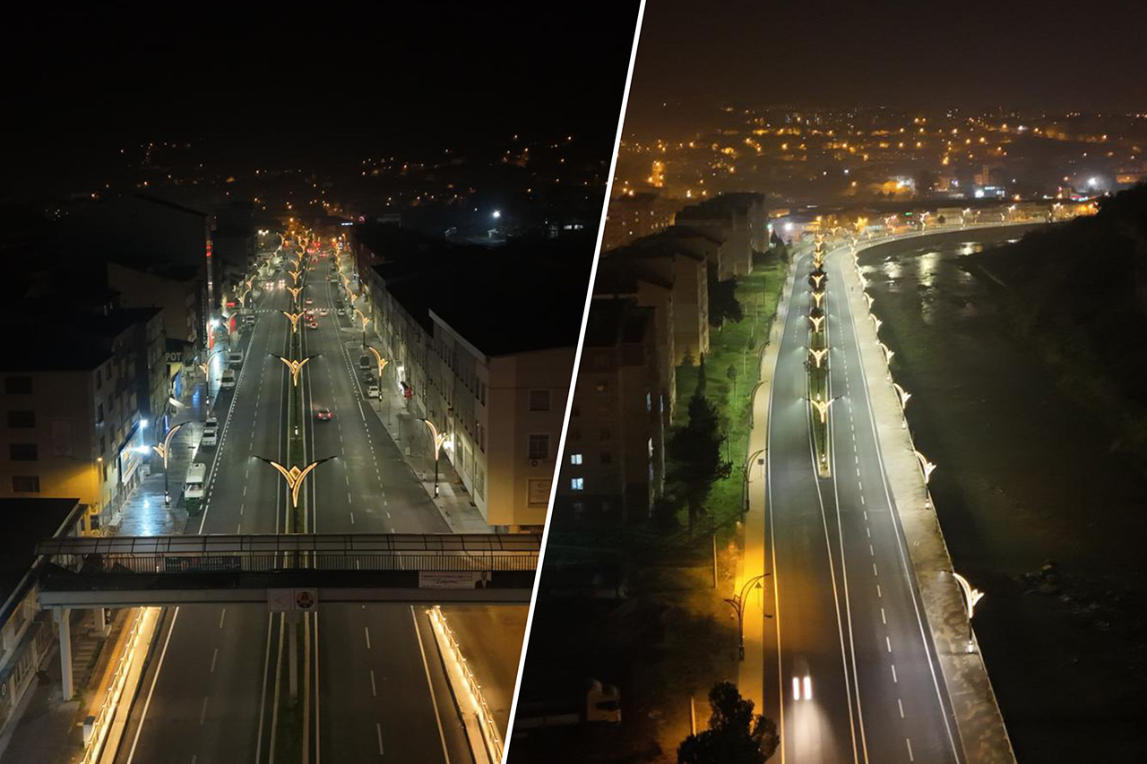 Zonguldak ve Yenice Caddeleri Baştan Sona Yenilendi