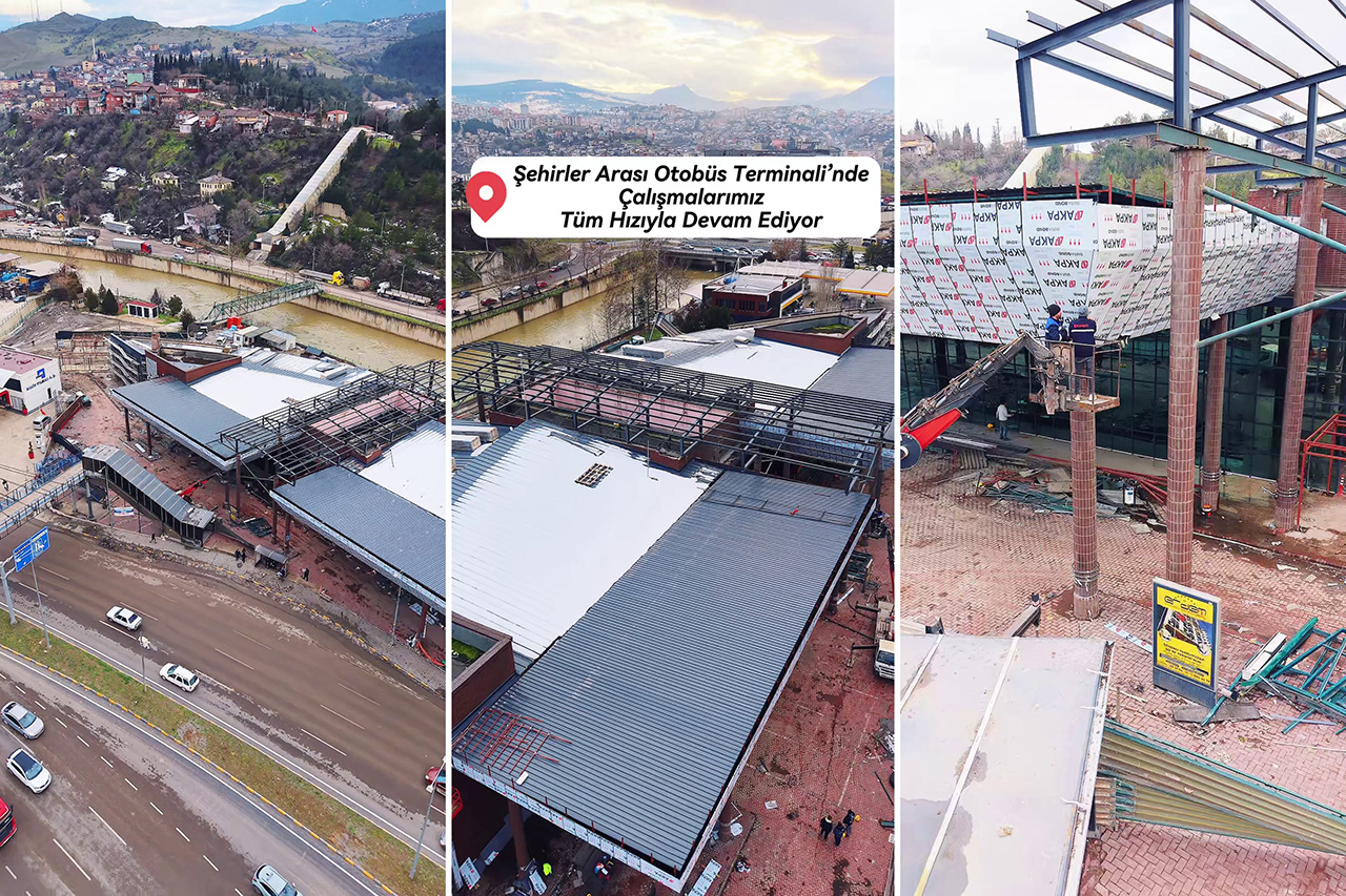 Şehirlerarası Otobüs Terminalinde Çalışmalar Aralıksız Devam Ediyor