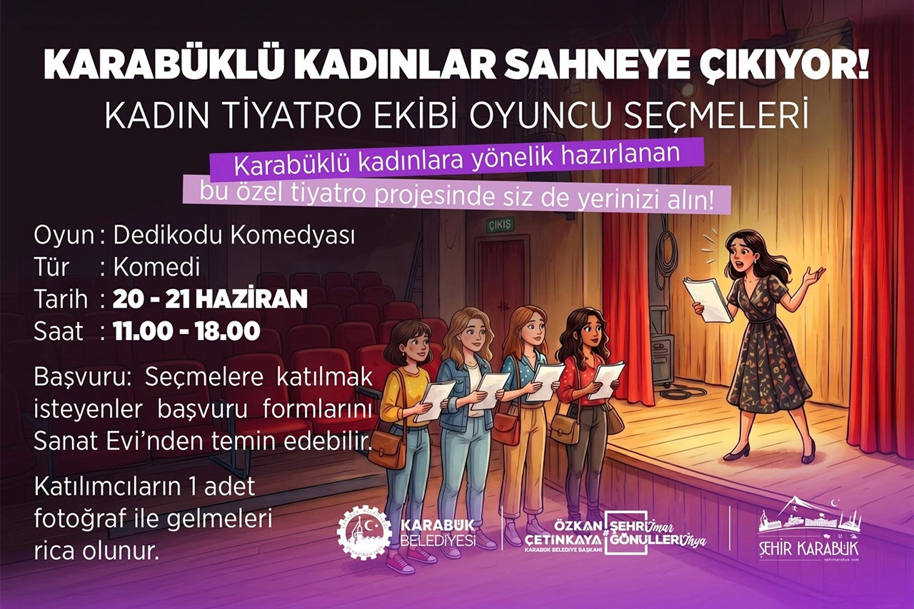 Karabük’te Kadınlar Tiyatro İçin Bir Araya Geliyor