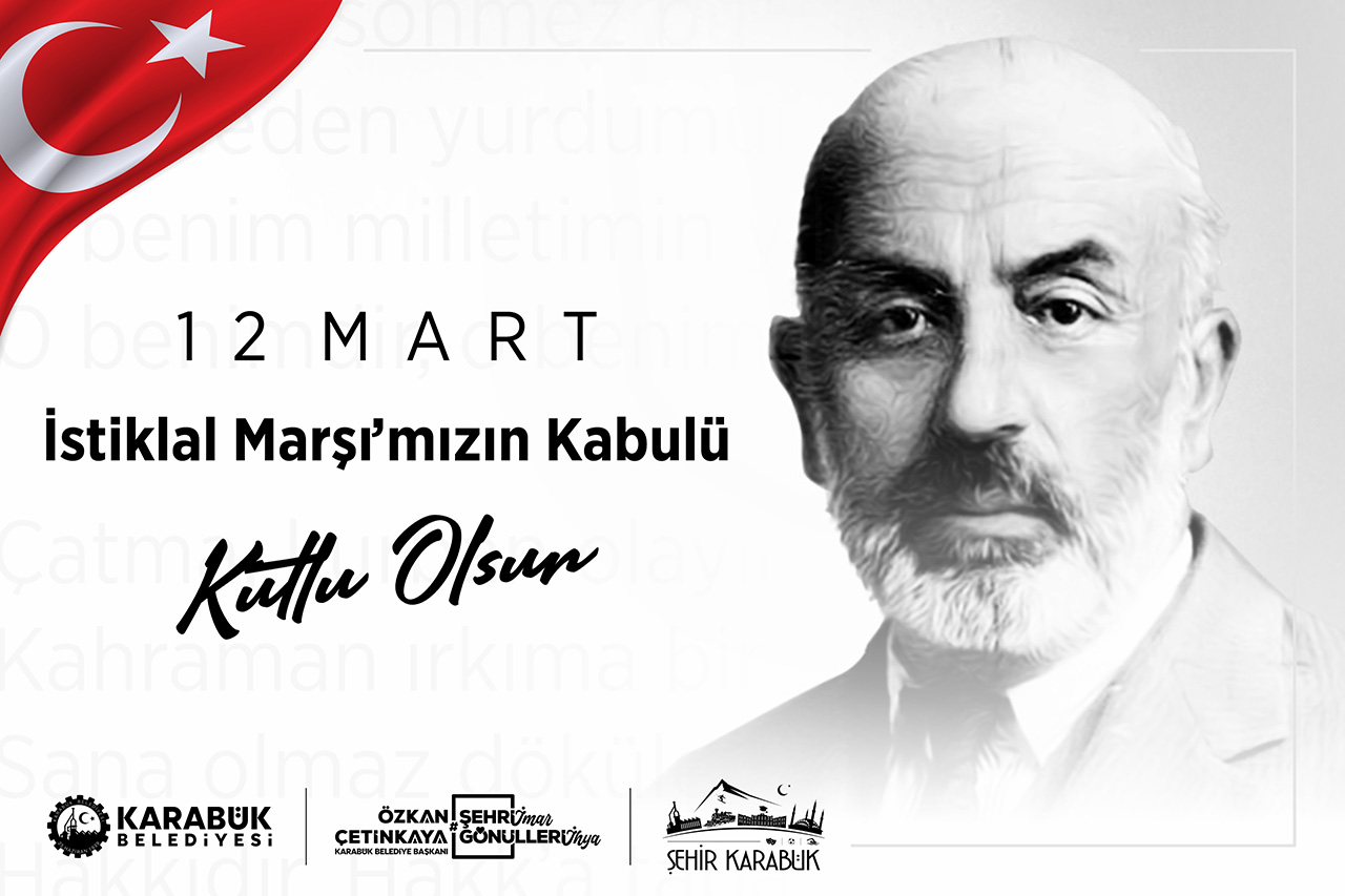 Başkan Çetinkaya’dan İstiklal Marşı’nın Kabulünün 105. Yıl Dönümü Mesajı