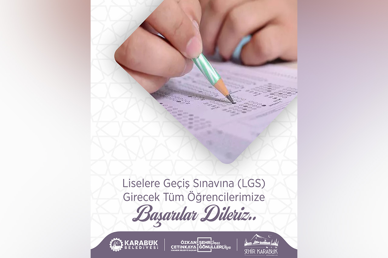 Liselere Geçiş Sınavına Girecek Tüm Öğrencilerimize Başarılar Dileriz