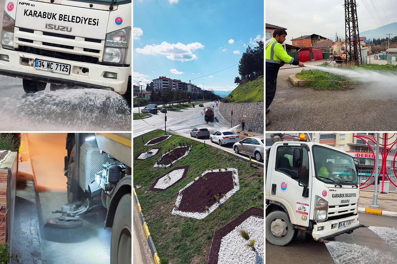 Yıkama ve Süpürme Çalışmaları Tüm Hızıyla Devam Ediyor