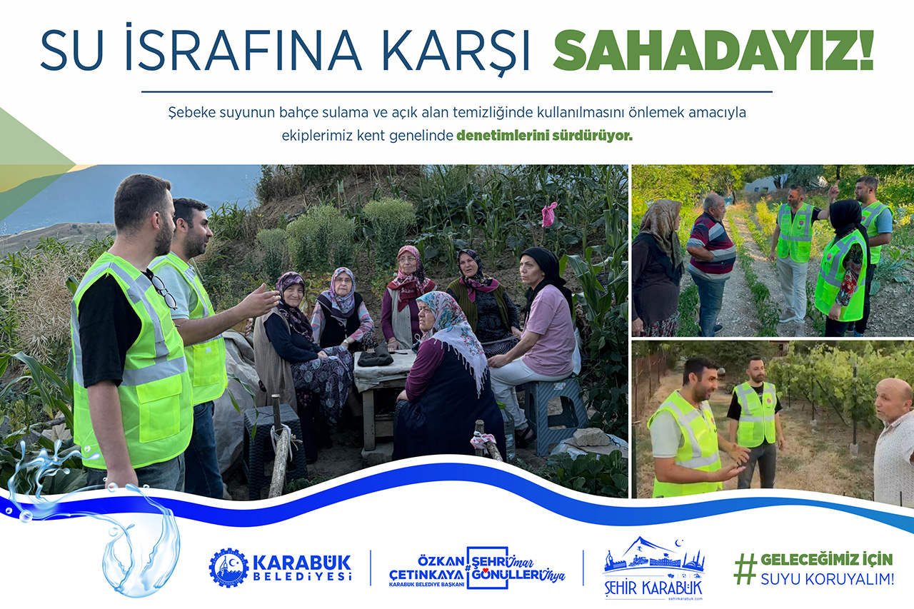 Su İsrafına Sıfır Tolerans