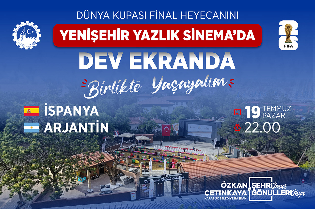 Karabük’te Dünya Kupası Heyecanı Dev Ekranda Yaşanacak