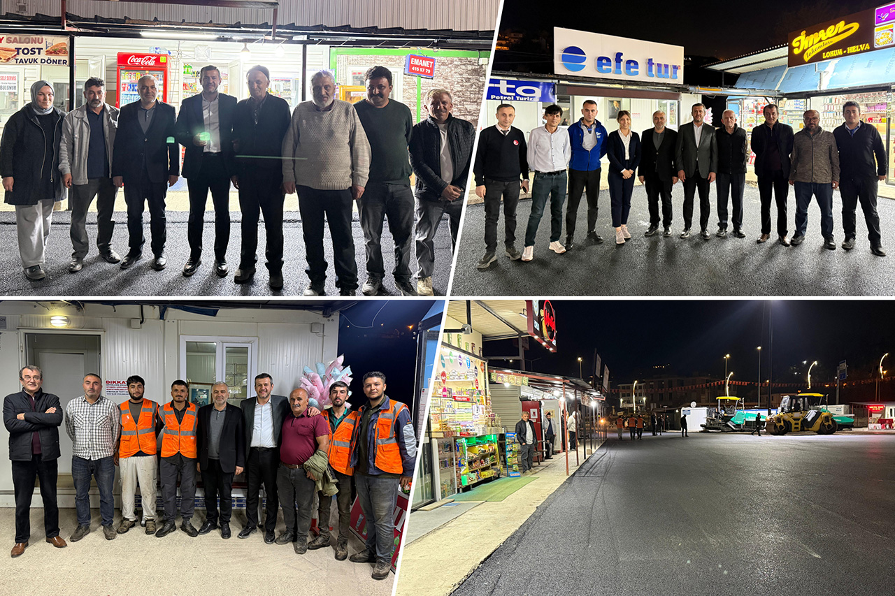 Başkan Çetinkaya Geçici Terminali Ziyaret Etti