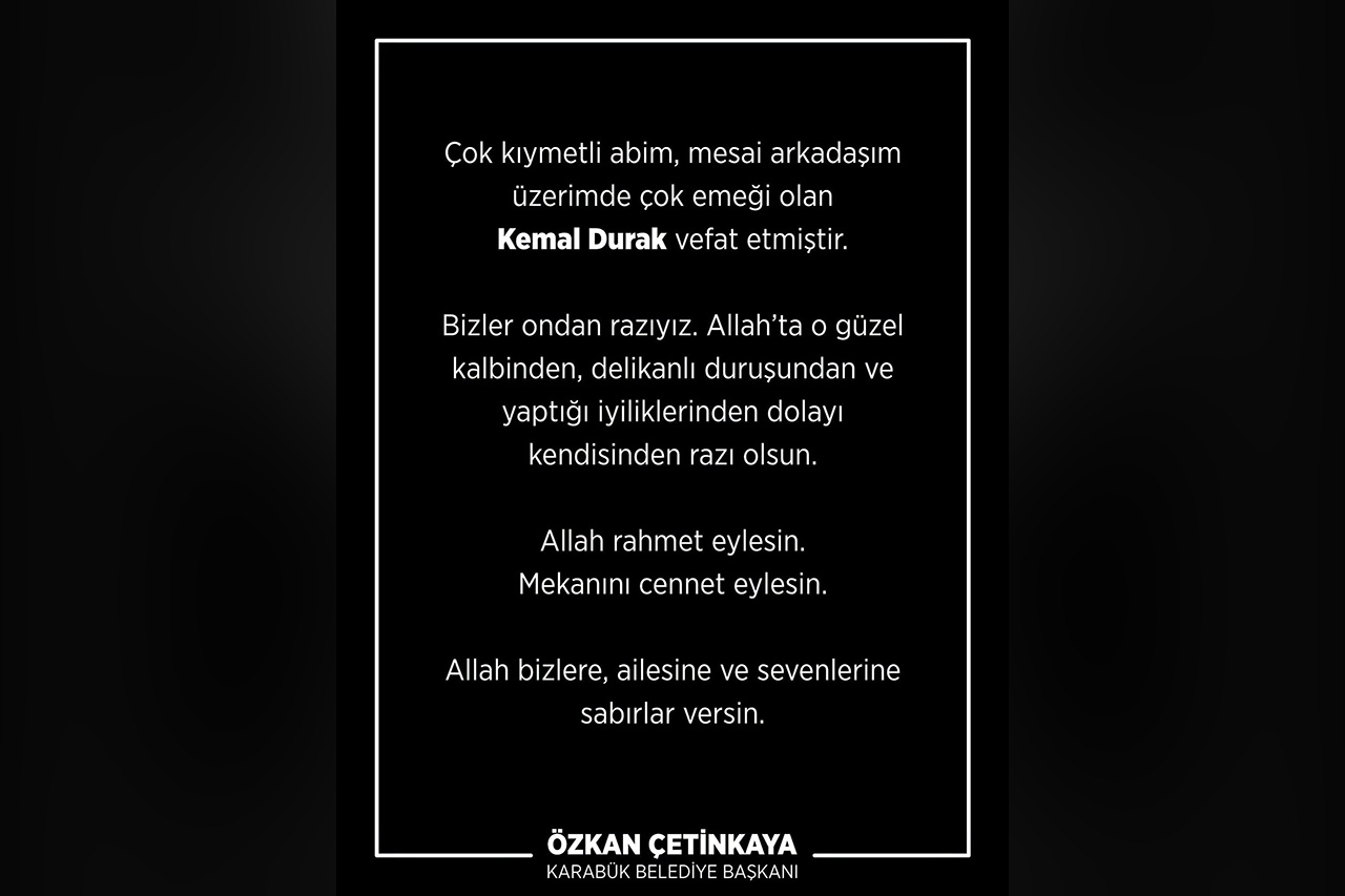 Vefat ve Başsağlığı
