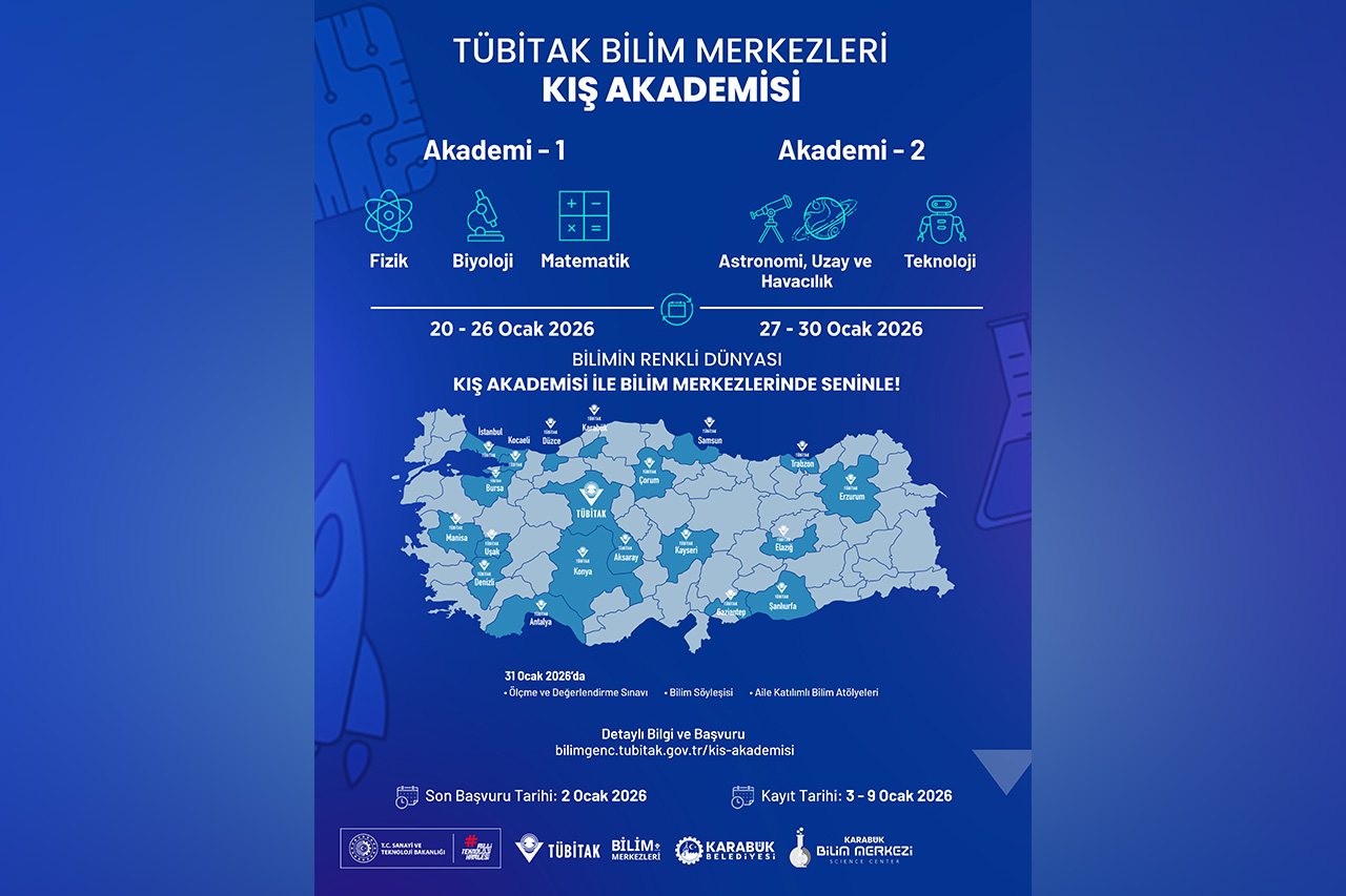 Karabük Bilim Merkezi'nde Kış Akademisi Başlıyor!