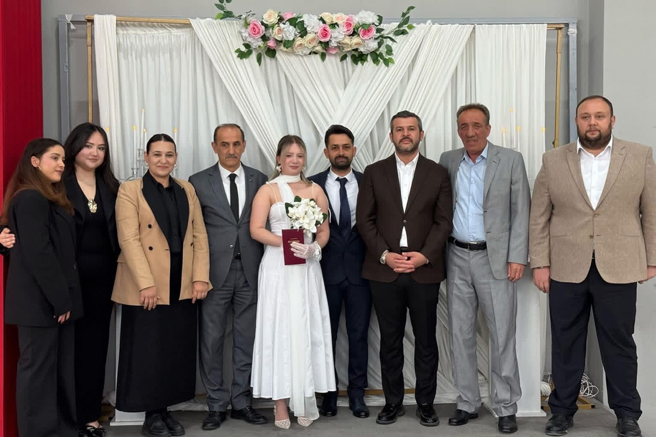 Başkan Çetinkaya, Şeyma - Hüseyin Çiftinin Nikahını Kıydı