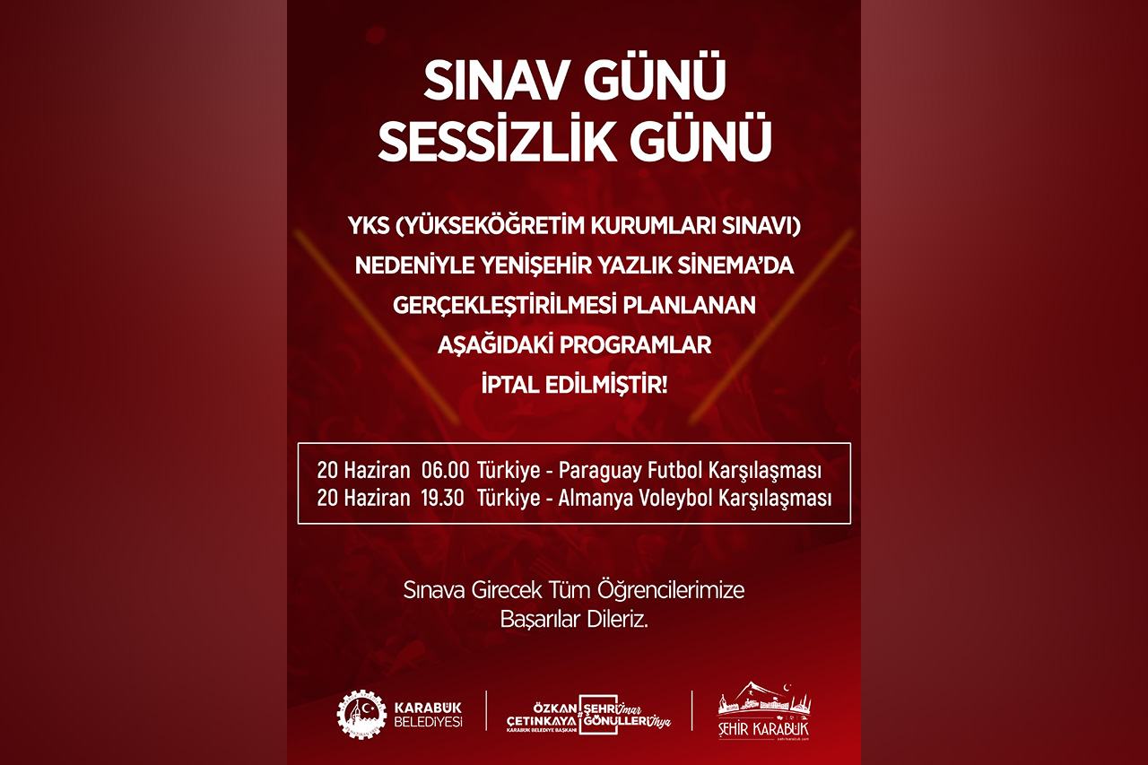 Sınav Günü Sessizlik Günü
