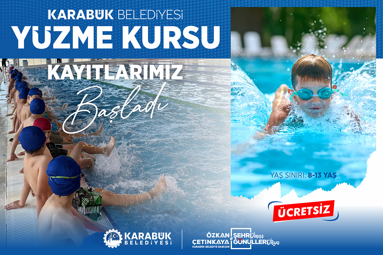 Karabük Belediyesi Kış Dönemi Yüzme Kursu Kayıtları Başladı