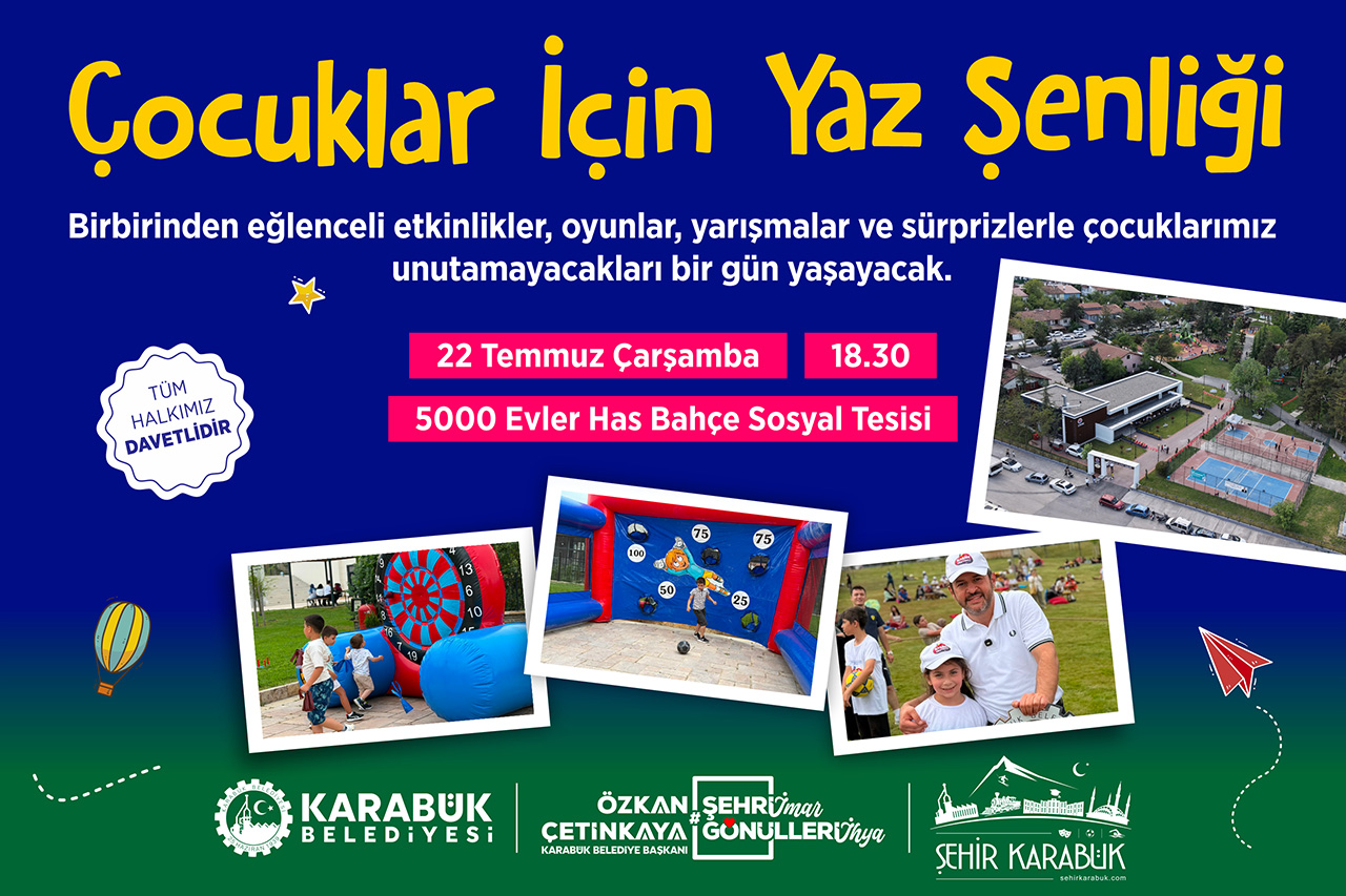 Çocuklar İçin Yaz Şenliği Coşkusu Bu Kez 5000 Evler Has Bahçe’de