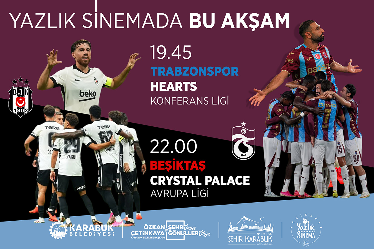 Trabzonspor ve Beşiktaş’ın Karşılaşmalarını Dev Ekranda Hep Birlikte İzleyeceğiz!