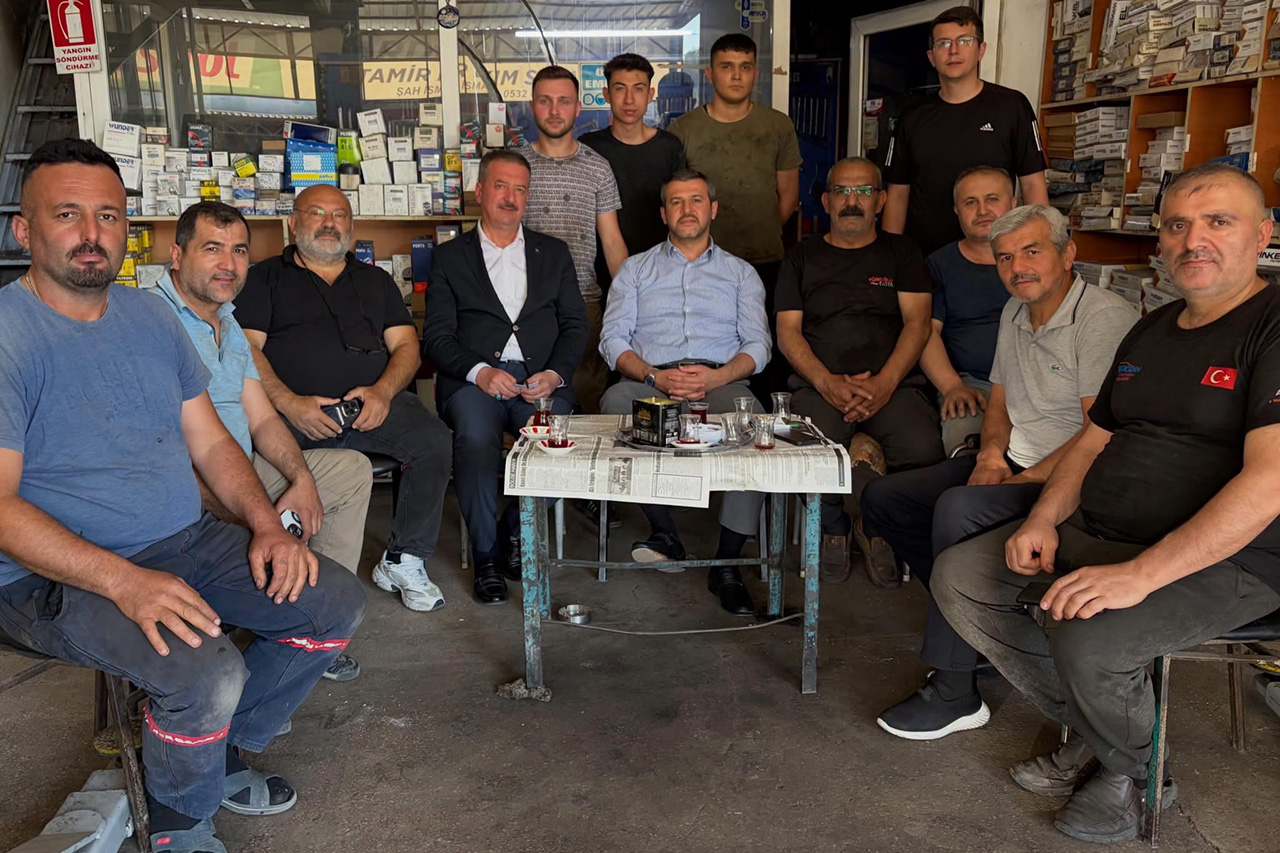 Başkan Çetinkaya Kemal Oyman Sanayi Sitesini Ziyaret Etti