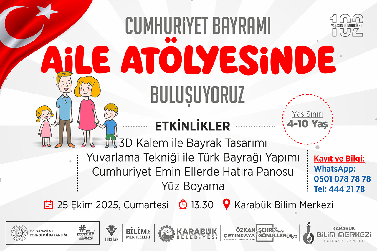 Karabük Belediyesi’nden Cumhuriyet Bayramı’na Özel Aile Etkinliği