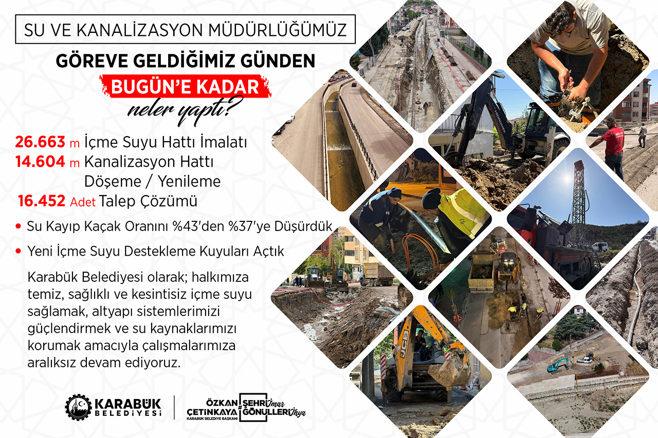 Sadece Üstü Değil Karabük’ün Altı da Yenileniyor