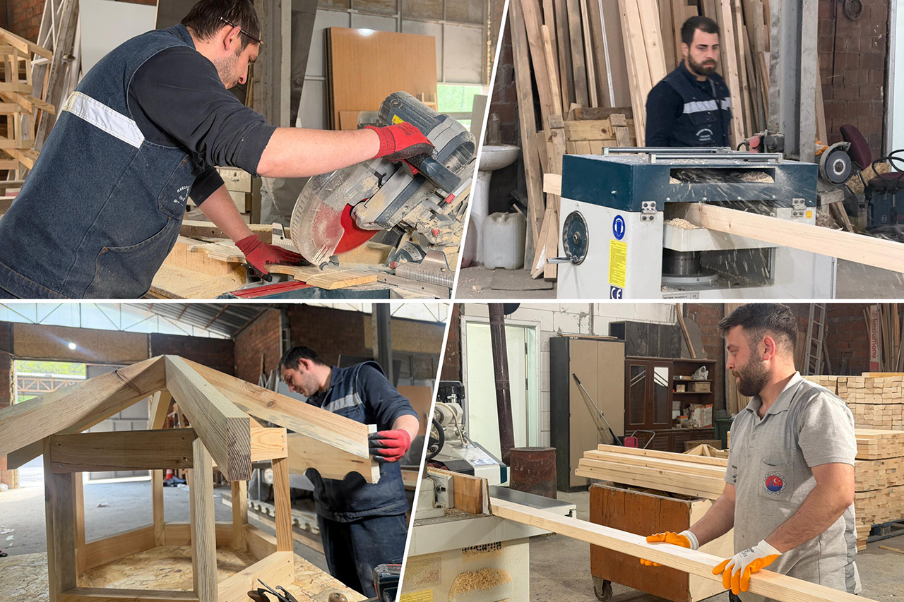 Başkan Çetinkaya Marangozhaneyi Yeniledi, Üretim Kapasitesi Arttı