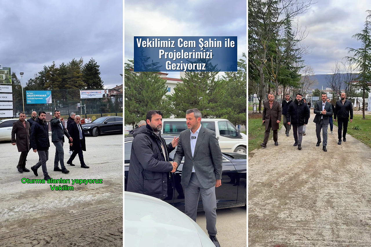 Başkan Çetinkaya, Milletvekilimiz Sayın Cem Şahin ile Birlikte Projeleri İnceledi