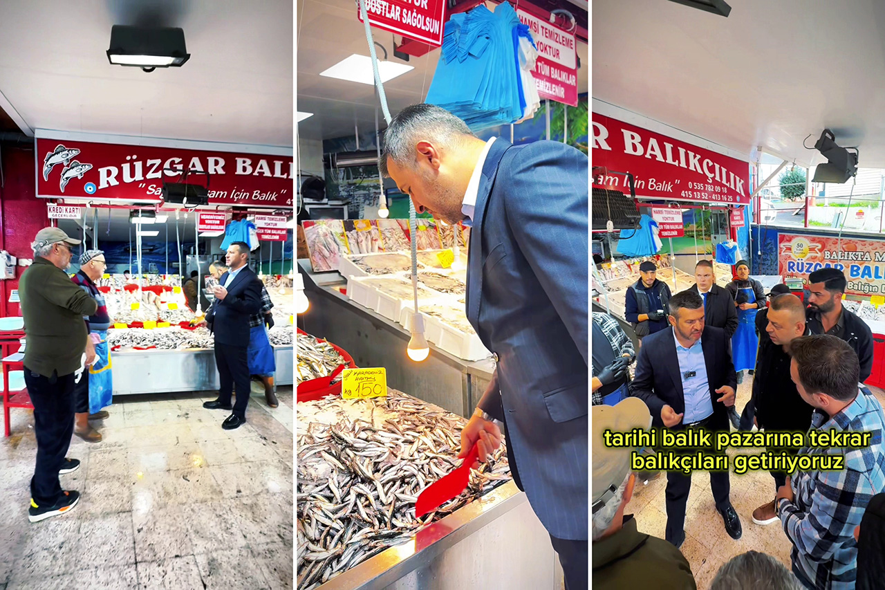 Başkan Çetinkaya Balık Pazarı Esnafımızı Ziyaret Etti