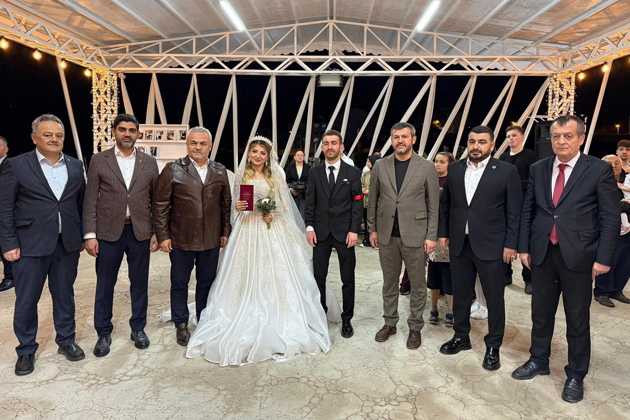 Başkan Çetinkaya, Nur - Ramazan Çiftinin Nikahını Kıydı