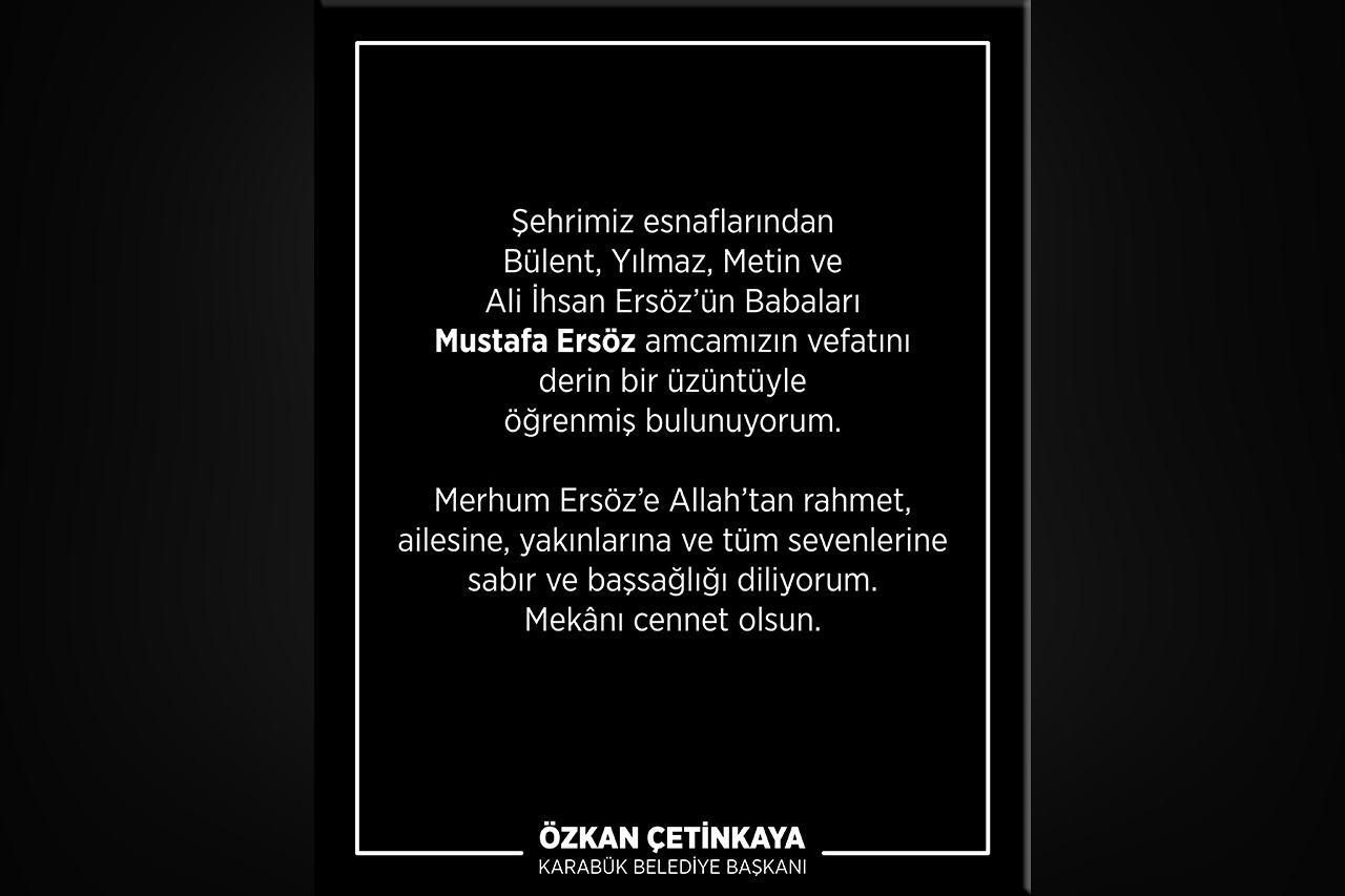 Vefat ve Başsağlığı