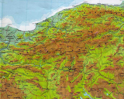 Karabük Fiziki Haritası