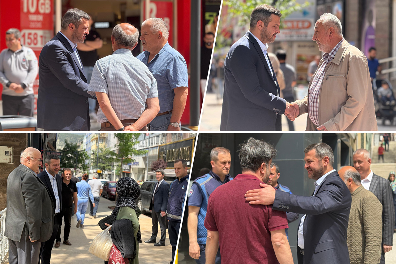 Başkan Çetinkaya Kemal Güneş ve Fevzi Fırat Caddelerinde Vatandaşlarla Buluştu