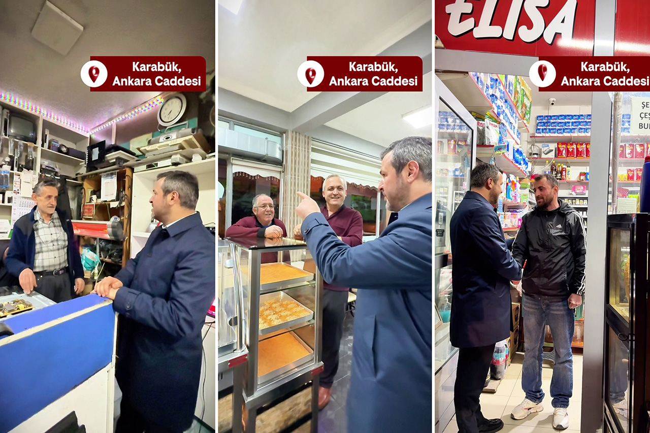 Başkan Çetinkaya Ankara Caddesi Esnaflarımızı Ziyaret Etti