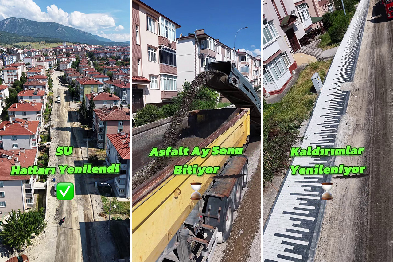 5000 Evler 33. Cadde’de Altyapı ve Üstyapı Çalışmalarımız Tamamlanmak Üzere