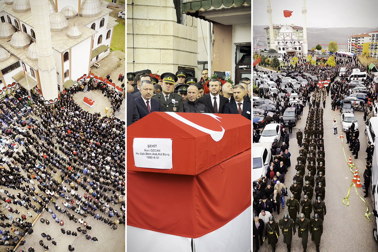 Şehidimiz Nuri Özcan’ı Son Yolculuğuna Uğurladık