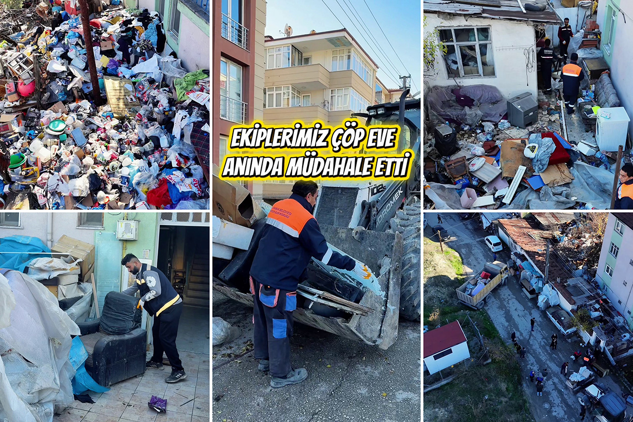 Ekiplerimiz Çöp Eve Anında Müdahale Etti