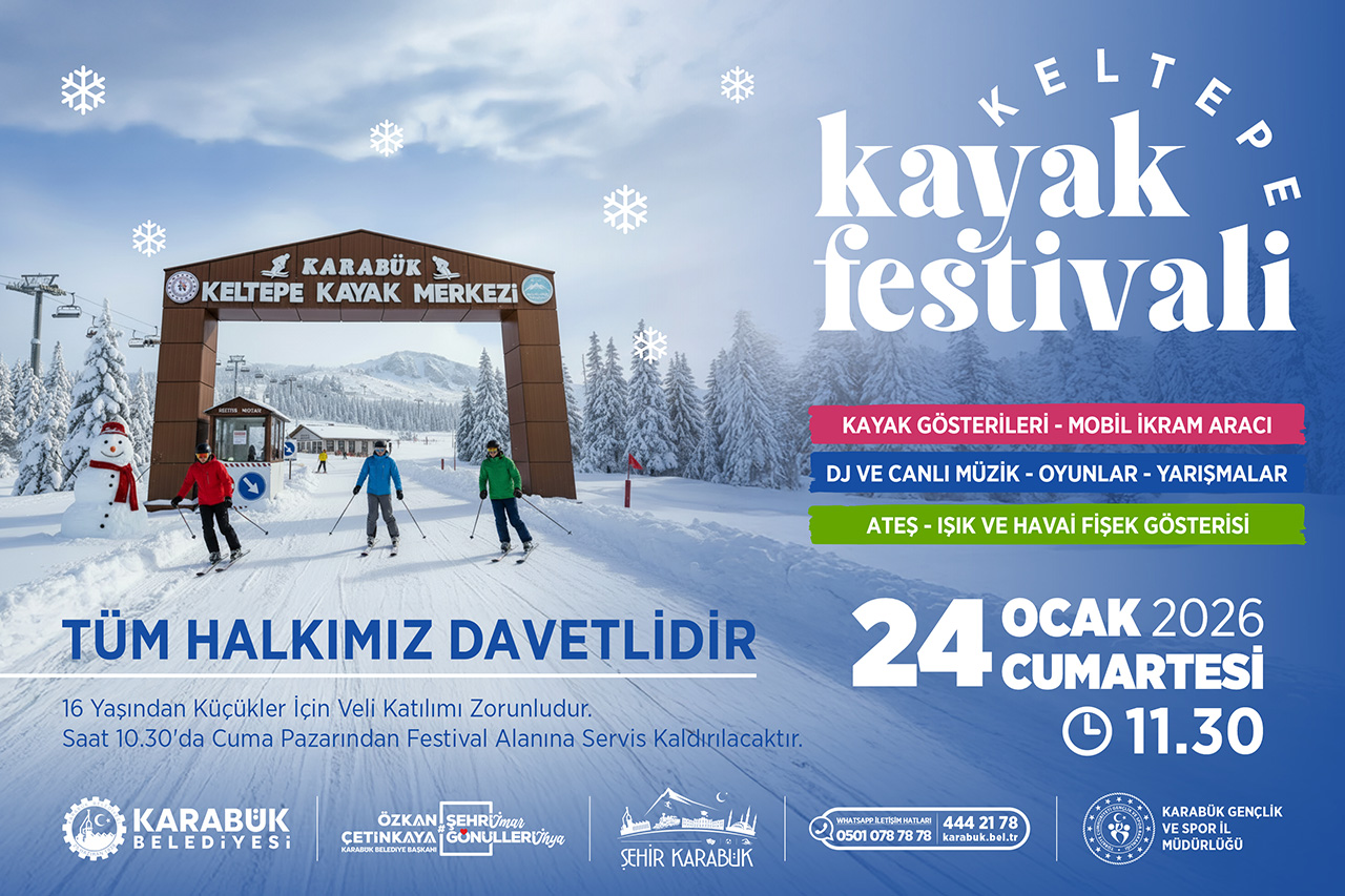 Karabük’te İlk Kez Düzenlecek Keltepe Kayak Festivali Başlıyor